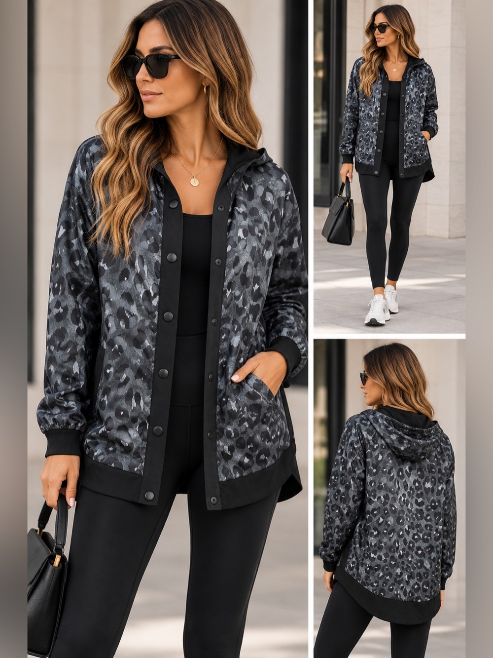 Victoria's Secret Sport hooded oversized windbreaker‎ jacket size Small